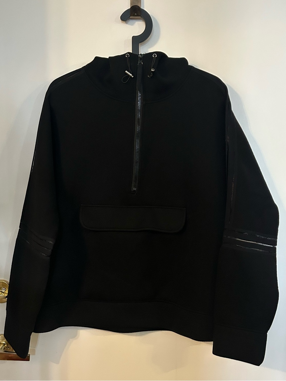Betsey Johnson Performance Women’s  Black Zip-Up Hoodie with Drawstring Size XL